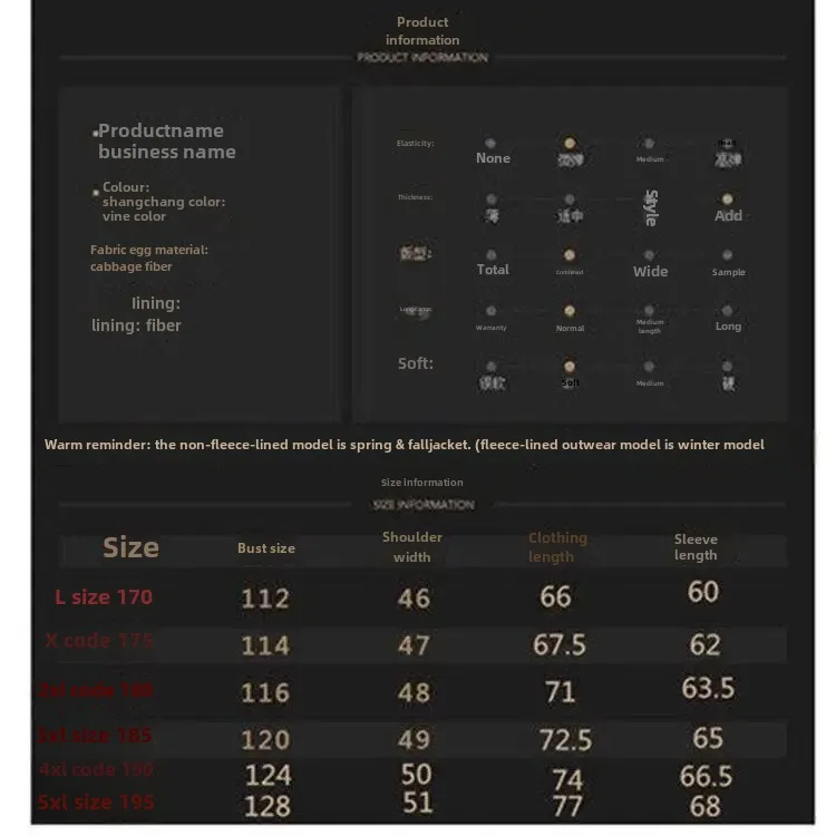 ربيع الخريف فضفاضة تناسب سترة غير رسمية لمنتصف الع...