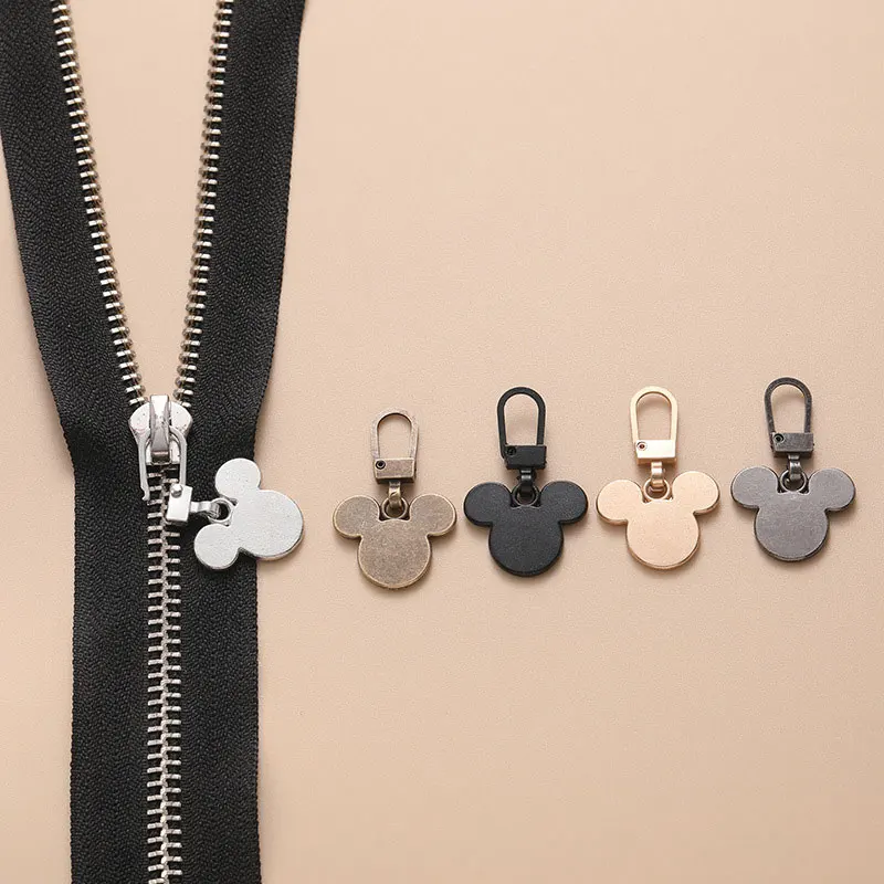 Zipper Pull Replacement Zipper Slider Head Zippers Pull Taps 5Pcs Clothing Bags DIY Tailors Sewing Accessories