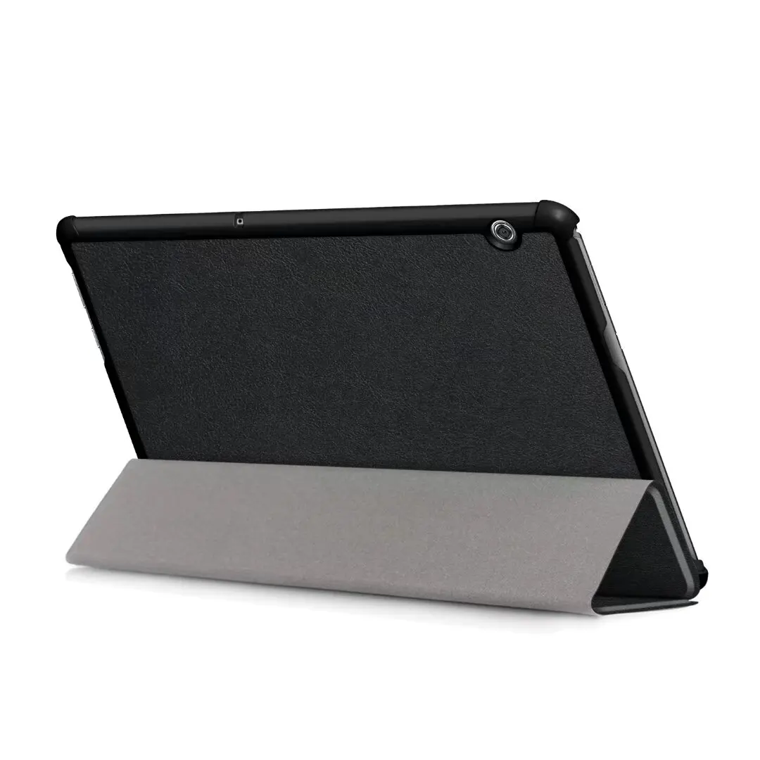 Slim Triple-Folding Stand Case with Hard Back Cover