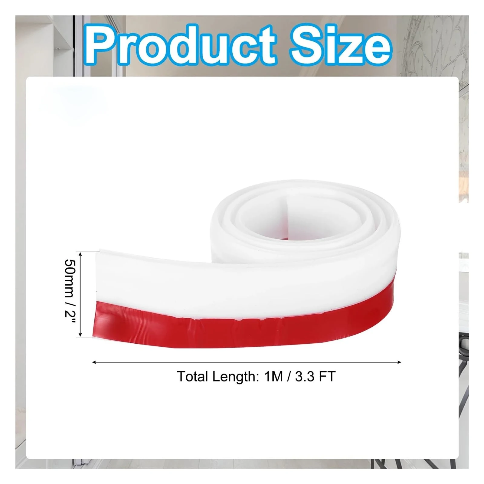 Energy-Saving Door Draft Blocker with Strong Adhesive