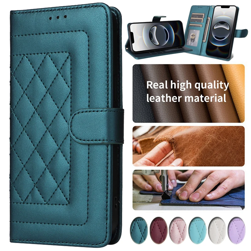 Elegant 3D Flip Leather Wallet Phone Case