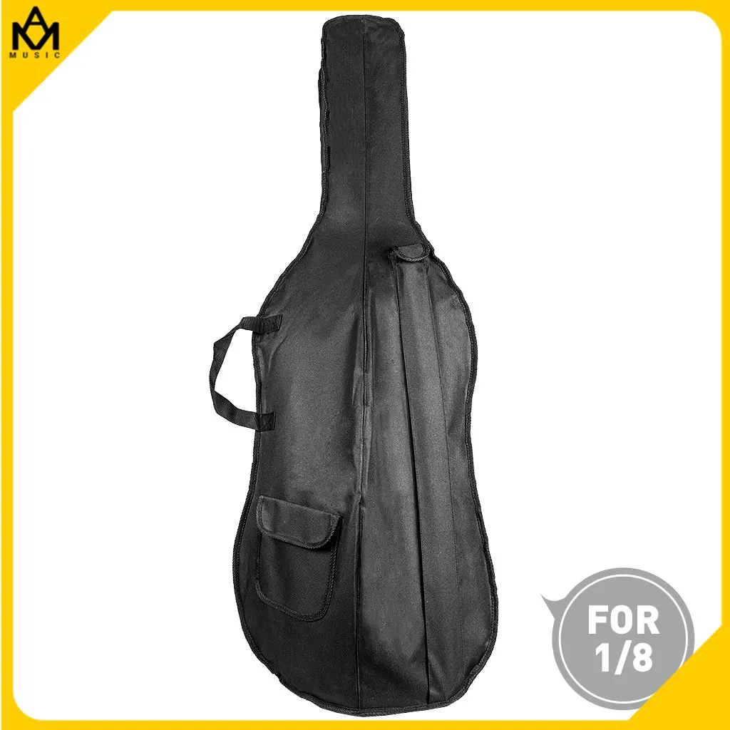 

Portable Durable Waterproof Professional Soft Cover Case Cello Gig Bag With Bow Holder Rosin Pocket For 1/8 Acoustic Cello-Black