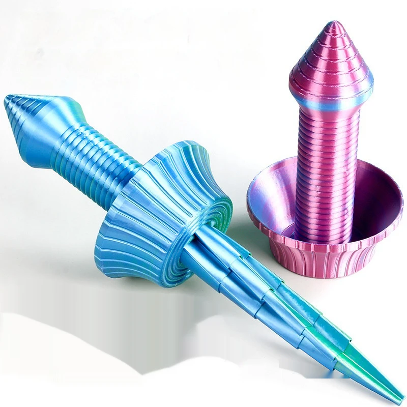 

3D Printing Telescopic Sword 3D Printing Knife Handmade Scalable Toy Decoration Gift Model Art Trend Role Playing Props Gifts