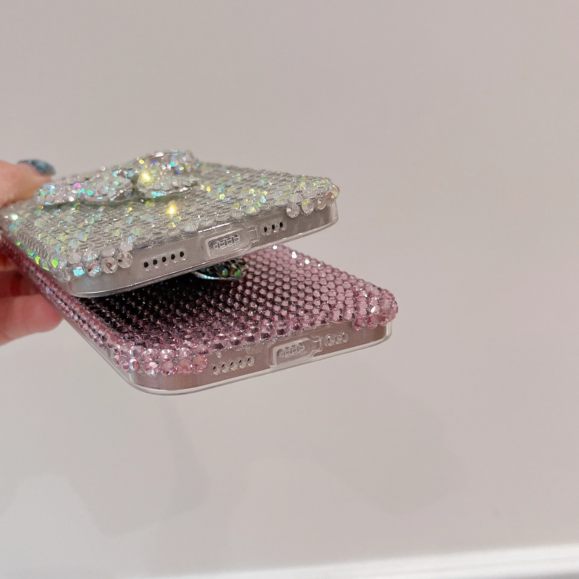 Full Diamond Bow Sparkling Protective Phone Case - Cute and Stylish Cover