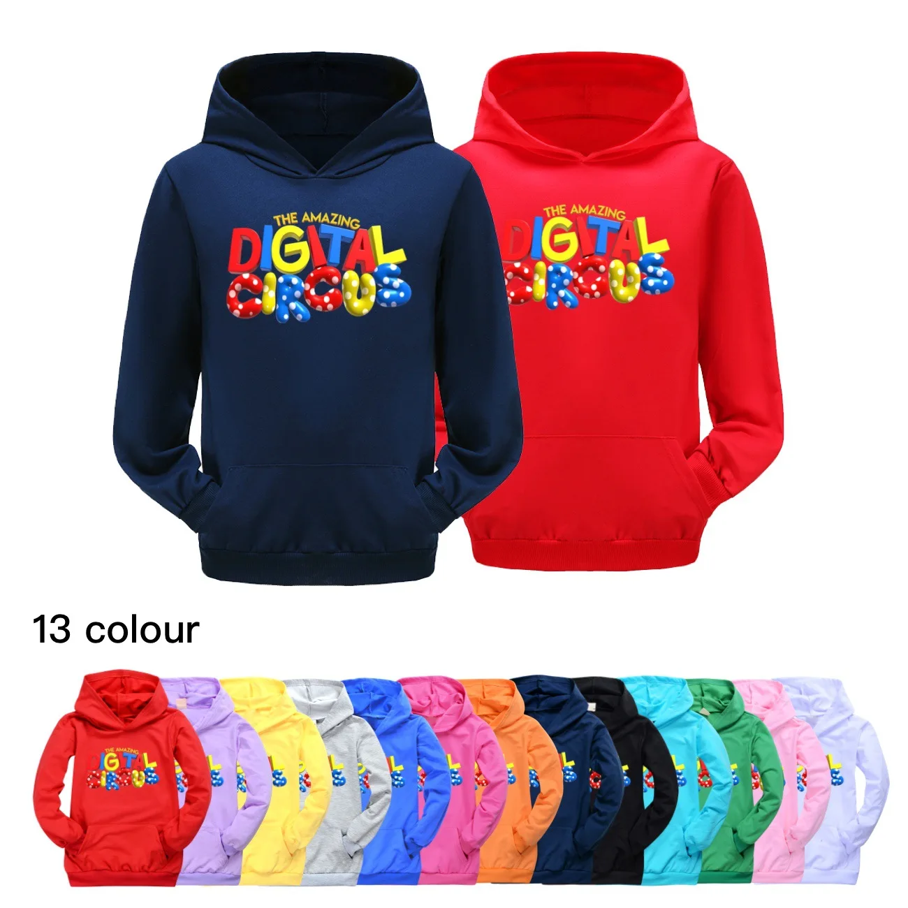 

Удивительная цифровая цирковая толстовка, Детская кавайная Толстовка в стиле Харадзюку, Понни, Джейкс, Gangle Kinger Zooble Ragatha, толстовки унисекс с капюшоном