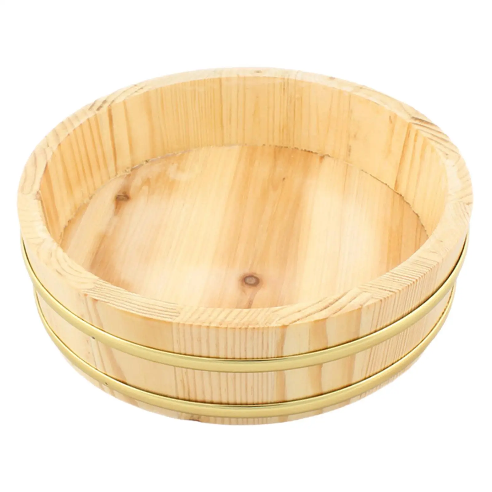 Rice Mixing Tub Dessert Tray Wooden Desktop Decoration Sushi Bucket for Cooking Dining Room Countertop Tools Birthday Presents