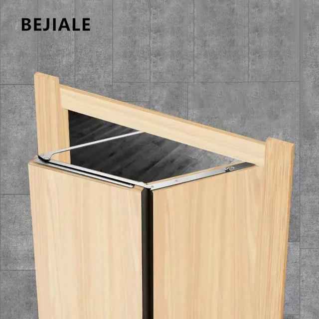 Herrajes para puertas plegables abiertos planos de acero inoxidable 304,  180 grados, bisagras de puerta de madera, conector de puerta plegable doble  multifuncional - AliExpress