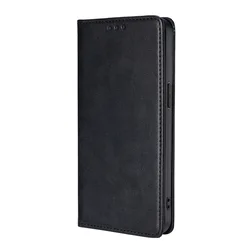 Leather Flip Cover Wallet Case with Magnetic Buckle for Motorola Moto G Series (PCX - BK)