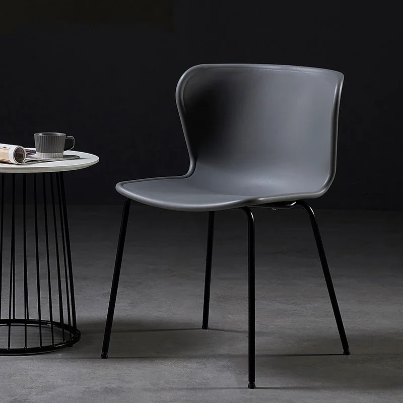 Household Furniture Kitchen Dining Chair Creative Living Room Adult Plastic Chairs Modern Minimalist Villa Leisure Back Stool y