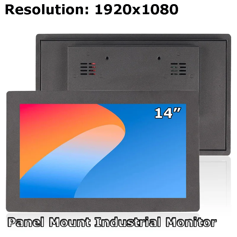 Newest-14-Inch-1920x1080-Panel-Mount-Style-VGA-HDMI-Computer-Industrial ...