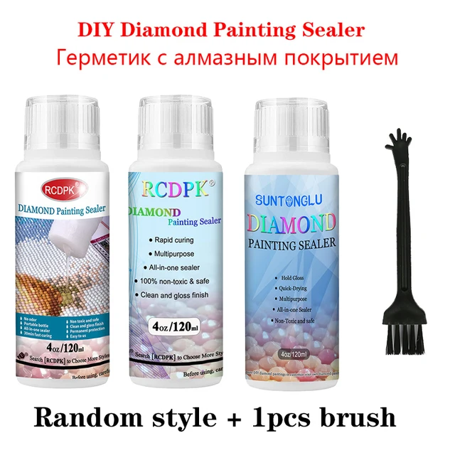 120ML Diamond Painting Sealer 5D Diamond Painting Art Glue Permanent Hold &  Shine Effect Sealer Diamond Painting Puzzle - AliExpress