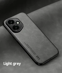 Skin Feeling Shockproof Magnetic Phone Case - Protective Back Cover Shell for Honor 400 Lite (Light Gery)