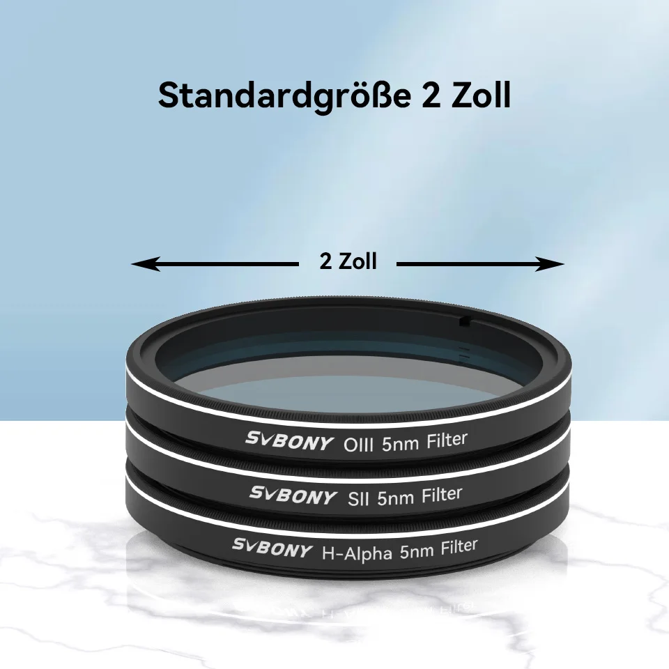 Svbony SV227 2/1,25-Zoll-Filter 5nm H-Alpha SII-CCD OIII-CCD Schmalbandfilter für Astronomie-Teleskope, Tiefraum- und Planetenfotografie – Detail 6