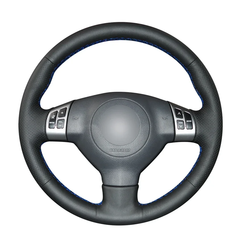 Coprivolante Per Auto Antiscivolo In Ecopelle Nera Per Suzuki Swift Sport 2005-2011 Splash Opel Agila Vauxhall Agila 2007-2015