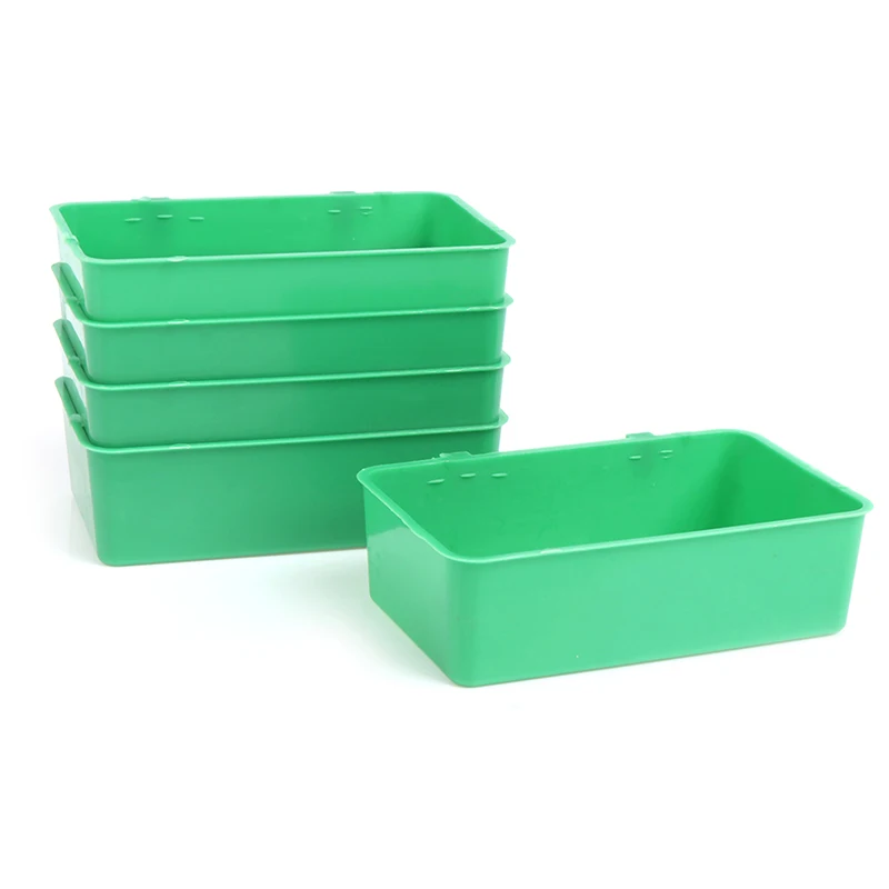 5pcs Multifunction Bird Food Tray Parrot Bathtub Animal Cage Standing Bird Toys Utensils Bath Tub Cleaning Products