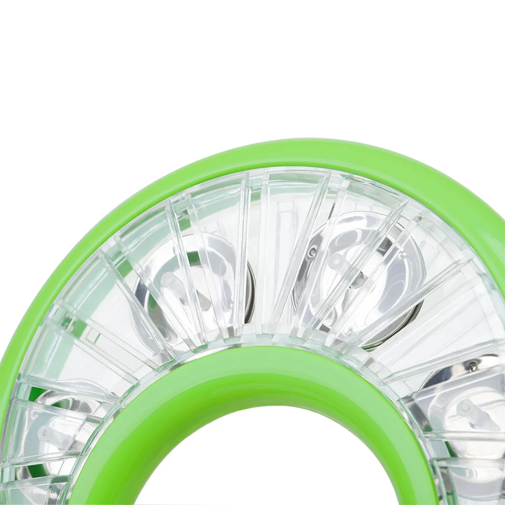 Orff Musical Instruments Wreath Tambourine Percussion Instrument for KTV Party Rattle Ball Jingle Bell Hand Drum With Cymbals