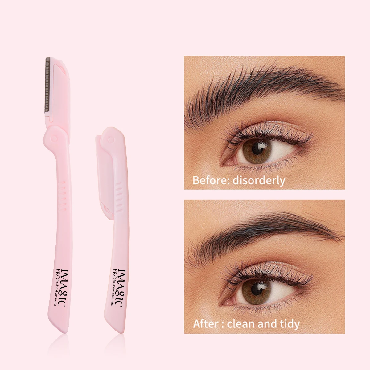 3-Color Eyebrow Trimming Blade Portable Collapsible Safety Eyebrow Shaver Ladies Facial Trimming Tools eyebrow trimmer set,eyebrow trimmer,eyebrow razor set,eyebrow razor,eyebrow trimmer blade
