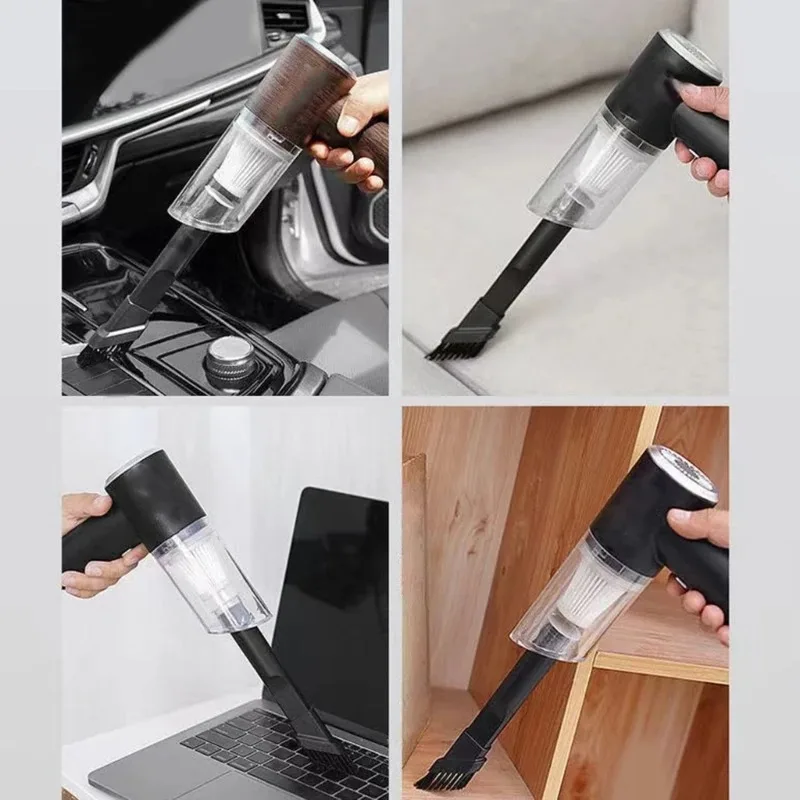 Wireless Vacuum Cleaner Vacuum Cleaner Portable Vacuum Cleaner Handheld Vacuum Cleaner Household Vacuum Cleaner Small Car Wireless Charging Fully Automatic High Power Powerful Car Vacuum Cleaner Desktop Computuer