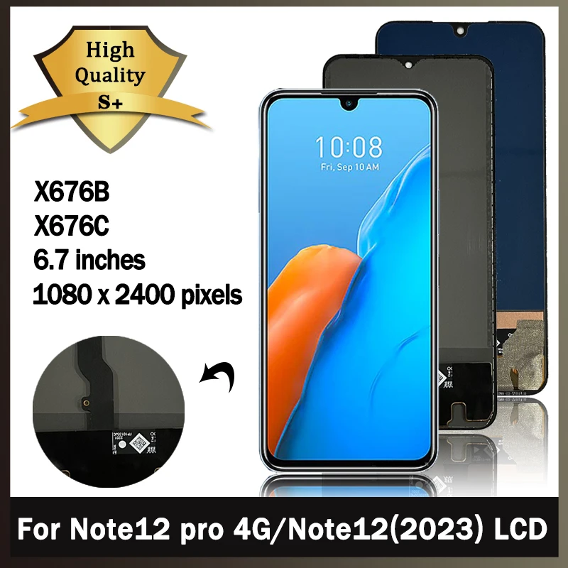 AMOLED-X676-LCD-For-Infinix-Note-12-Pro-4G-X676B-Display-Screen-Touch ...