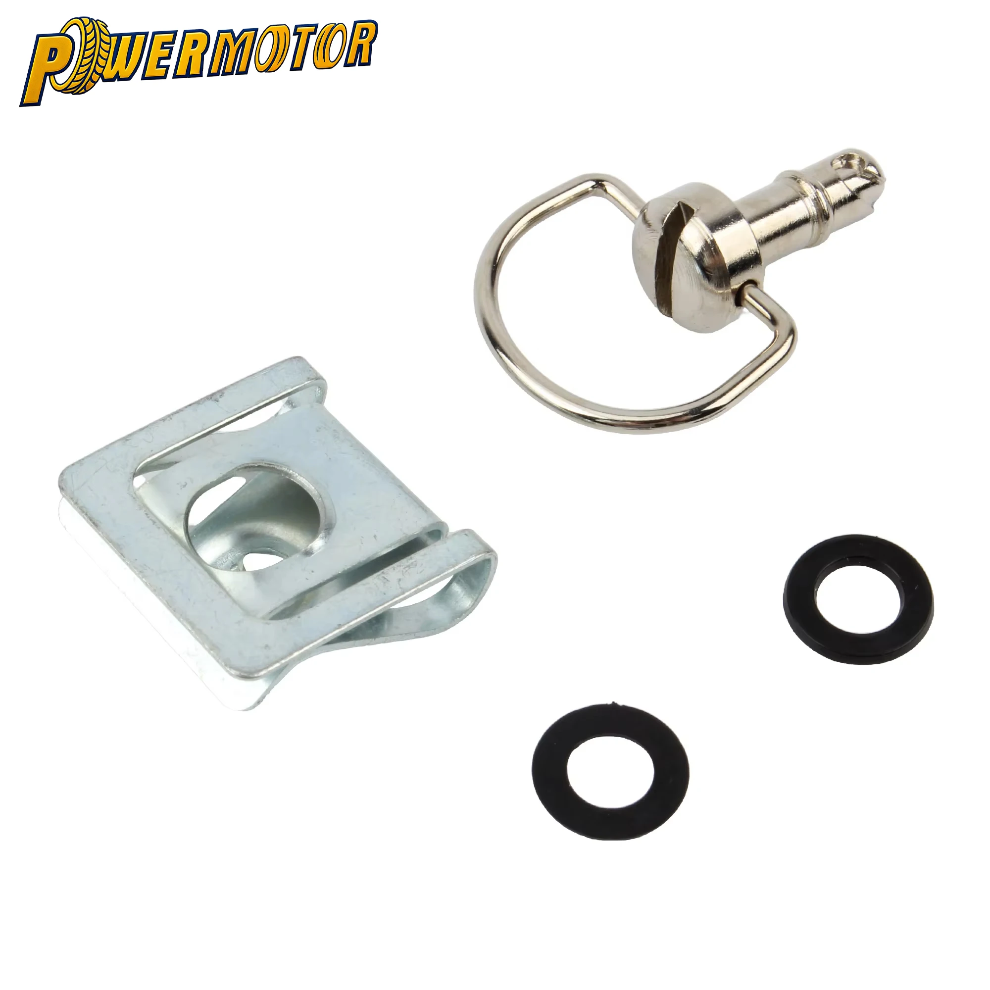 Enduro Universal Quick Release Motorcycle Fairing Fasteners, 17mm, 1/4 D-Ring Turn