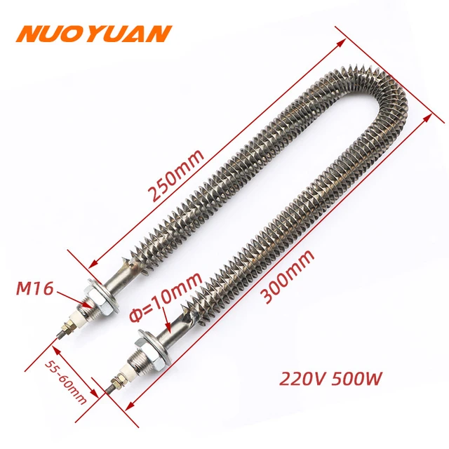 U Shape Fin Heater 220v 500W/800W/1000W Electric Finned Heating Element for  Electric Load Bank/Incubation - AliExpress
