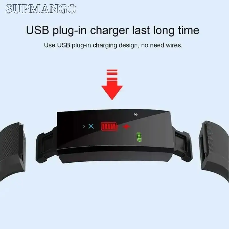 Real Pedometer Smart Watch Rate Smartwatch Fitness Tracker Blood Pressure Sport Bracelet Men Wome 5