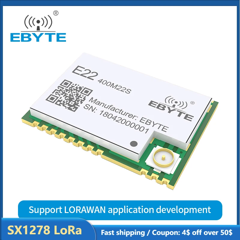 SX1268 Новый Lora широкий спектр замены SX1278 E22-400M22S модуль LoRa 433 МГц приемопередатчик