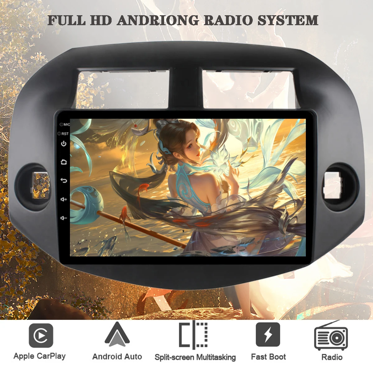   ̼ GPS , Ÿ RAV4 2006 - 2011   DVD Ƽ̵ PC º HU, 2Din RAM 8G, ȵ̵ 13