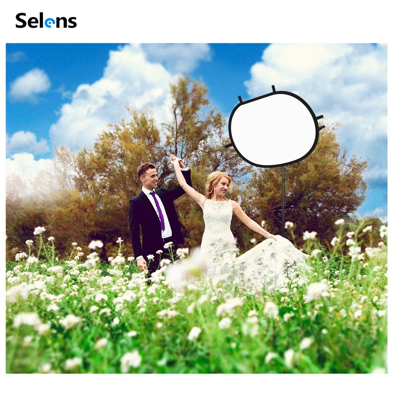 Selens 150X200CM Foldable Oval Reflector Soft Light Board Video Photography Diffuser Photo Studio Soft Panel with Portable bag