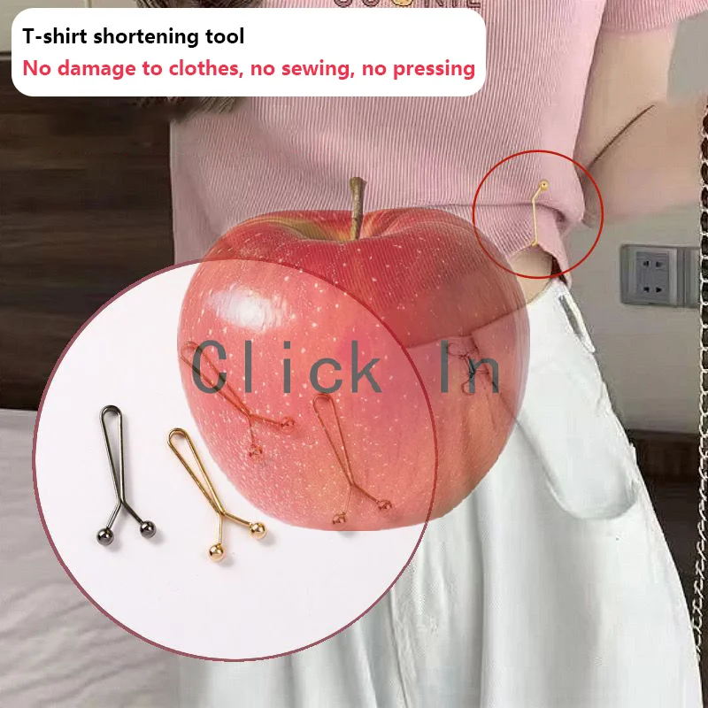 4PCS 청바지 스커트 분리형 버클 액세서리 바지 허리 조임용 조절 가능한 소매 클립 소매 축소 클립