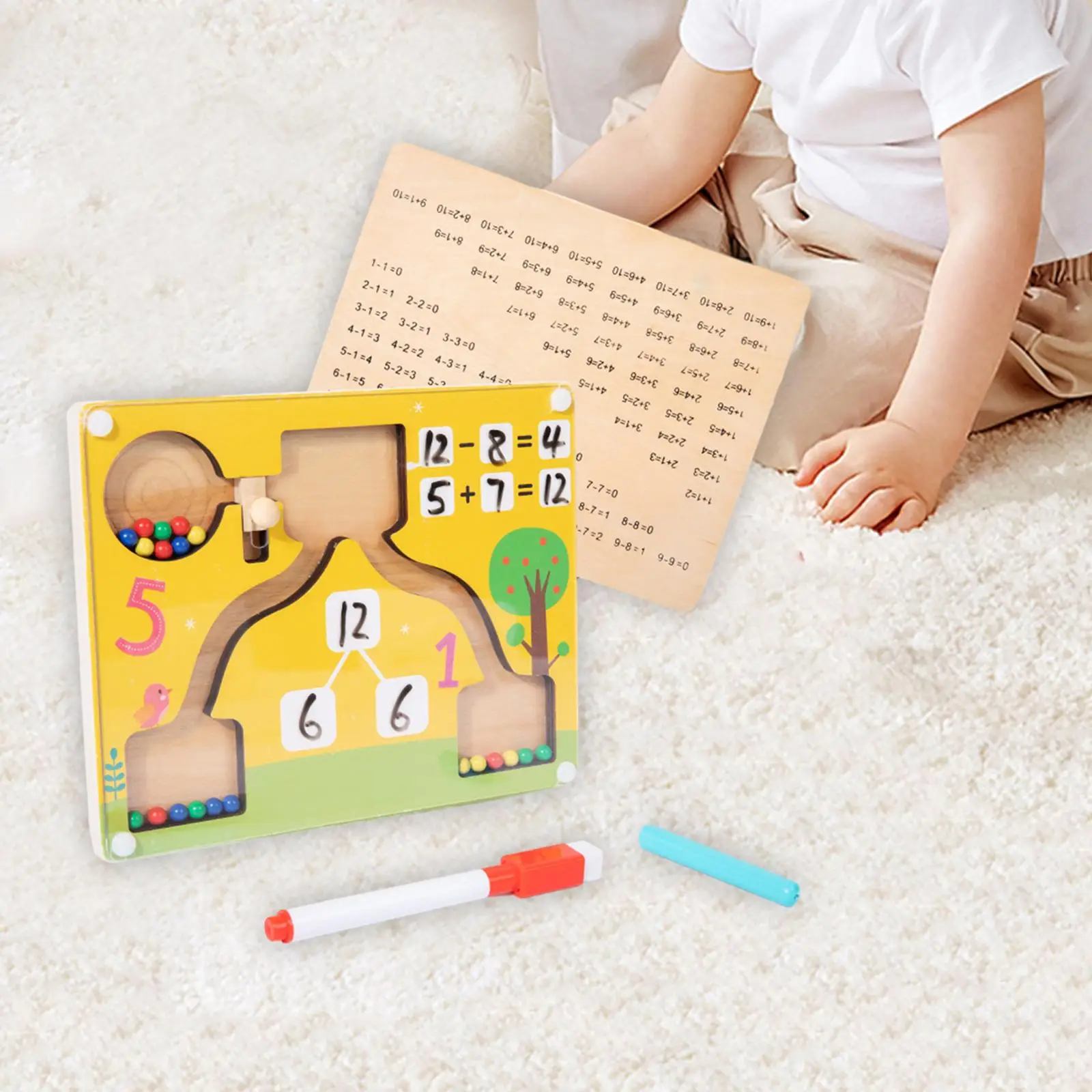 

Лабиринт с цветами и цифрами, математические учебные пособия, подходящая цветная игрушка для развития мелкой моторики, обучающие игрушки для детей, подростков, девочек, мальчиков старше 3 лет