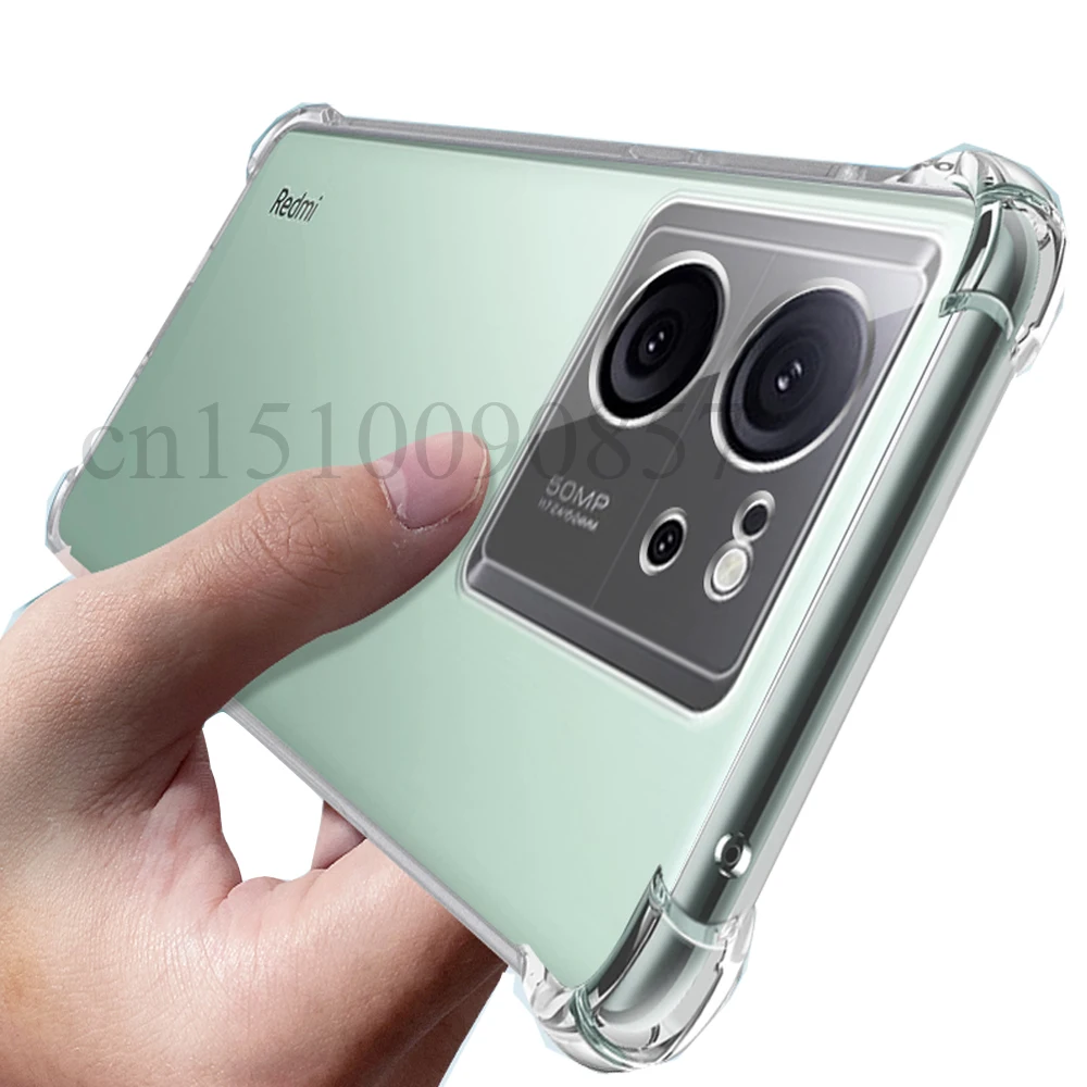 Custodia Per Redmi K60 Ultra Rinforzata Corner Soft Tpu Cover Antiurto Trasparente Per Xiaomi Redmi K60 Pro