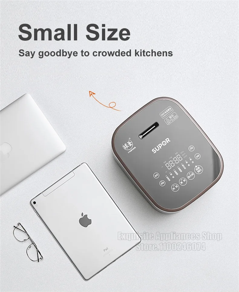 Description Picture 4 of itemSUPOR 3L Rice Cooker IH Electric Cooker Multifunctional Intelligent Kitchen Appliances For Dormitory Suitable for 2-6 People