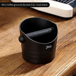 Bincoo Non - Slip Espresso Knock Box - Premium Coffee Grounds Dump Bin & Barista Accessory (Black)