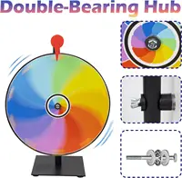 34cm Lottery Activity Turntable Draw Color Tabletop Heavy Duty Spinning Prize Wheel For Show Carnival Win Fortune Spin Games 2