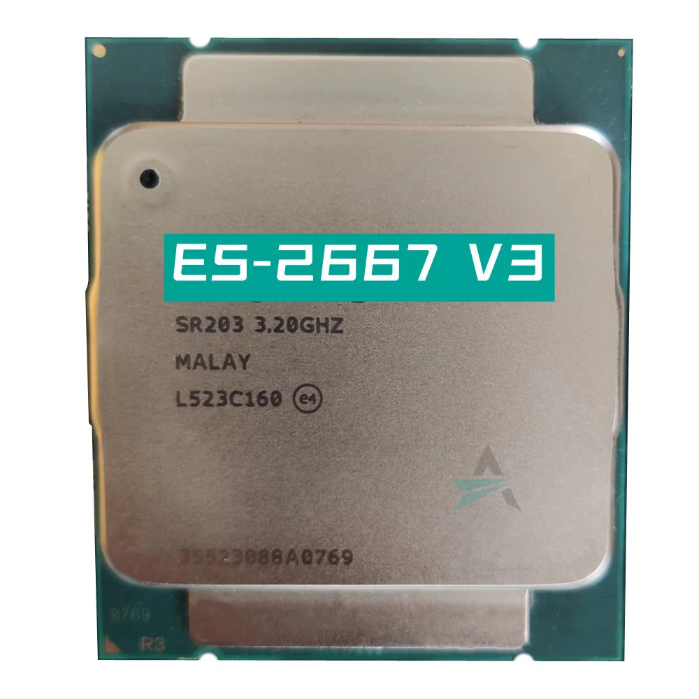 Processador de Cpu Xeon de Oito Núcleos e5 2667v3 3.2ghz 20m 135w Lga 20113 E52667 v3