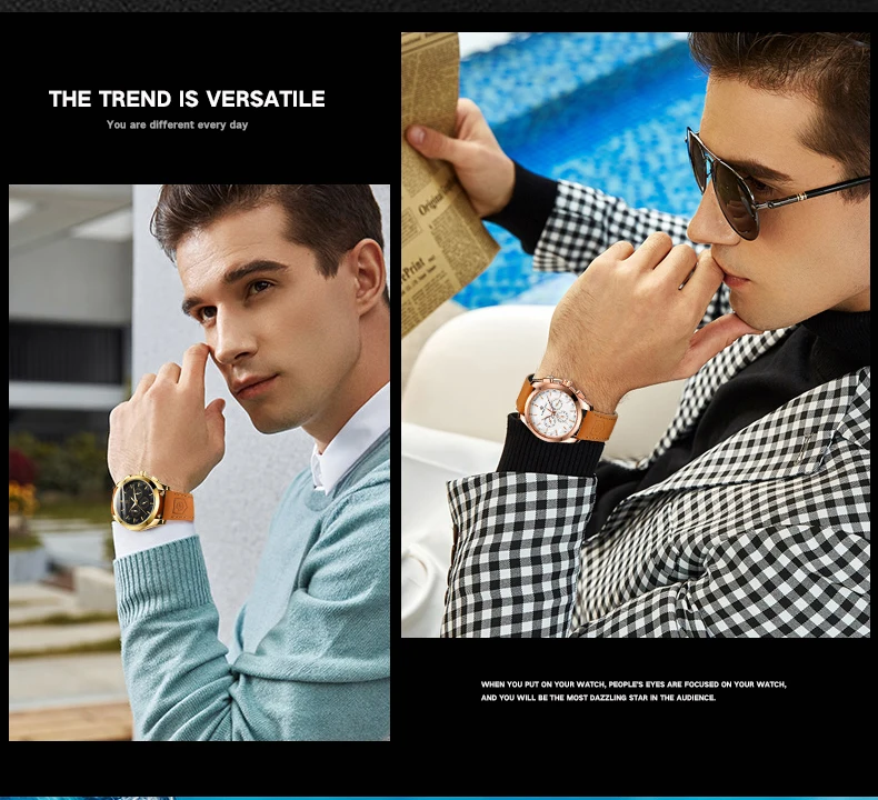 FORSINING Sport Automatische Mechanische Herren Armbanduhr Leucht Analog Auto Tag Datum Wildleder Lederband Business Männlichen Uhr_voghion.com