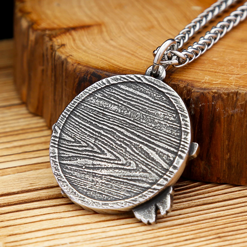 Nordic Vintage Owl Pendant Stainless Steel Viking Animal Necklace For Men Punk Fashion Amulet Jewelry Gifts Dropshipping 2