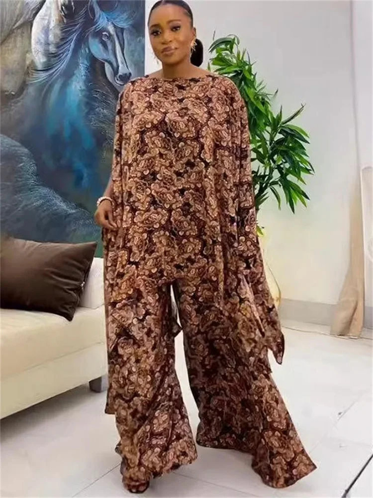 Wmstar Two Piece Sets for Women Long Sleeve Plaid Mesh Pants Set Wide Loose Matching Suit New Style Wholesale Dropshipping 2024