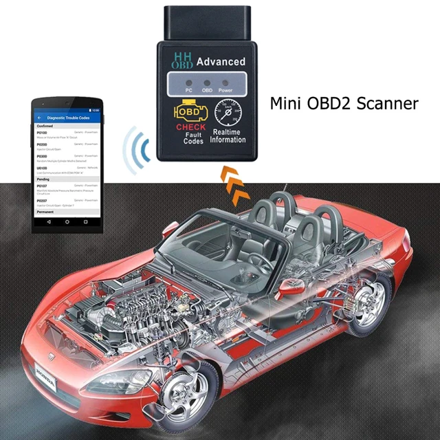 ELM327 Bluetooth-compatible OBD2 OBDII CAN BUS Check Engine Car Auto  Diagnostic Scanner Tool Interface Adapter For Android PC - AliExpress