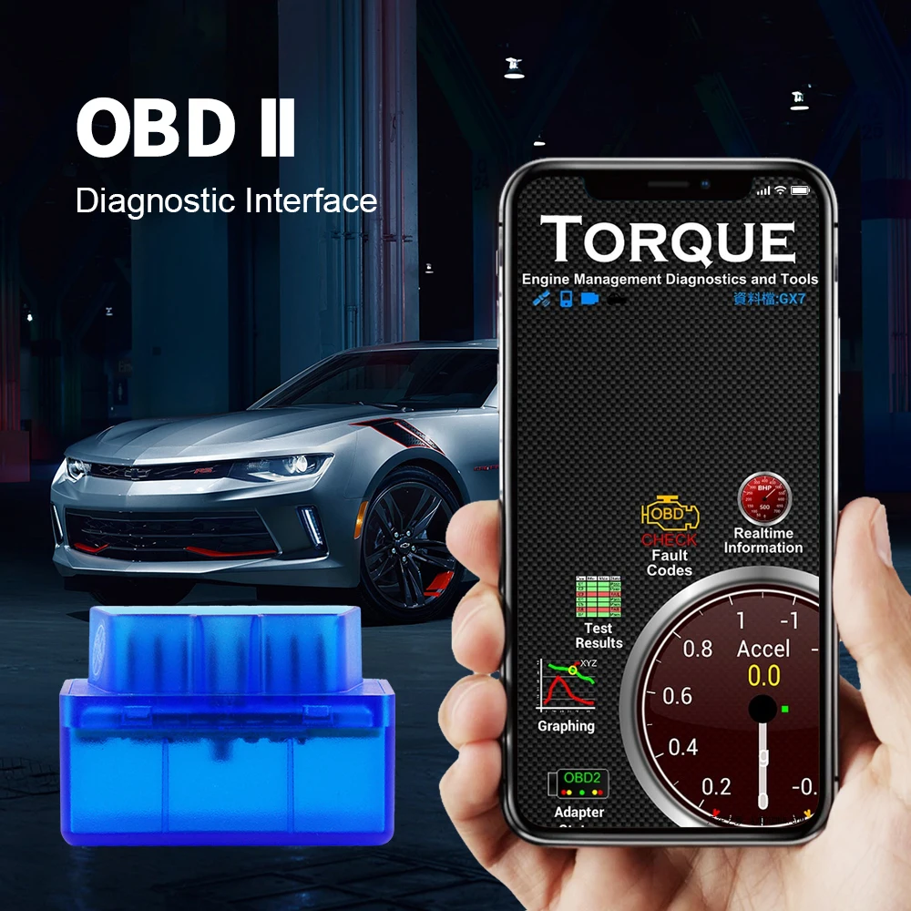 EKIY-Super Mini Bluetooth Compatível OBD2 Scanner, Ferramenta