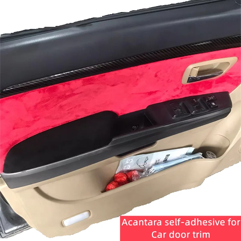 Selfadhesive Alcantara Fabric Car Interior Upholstery Door Trim