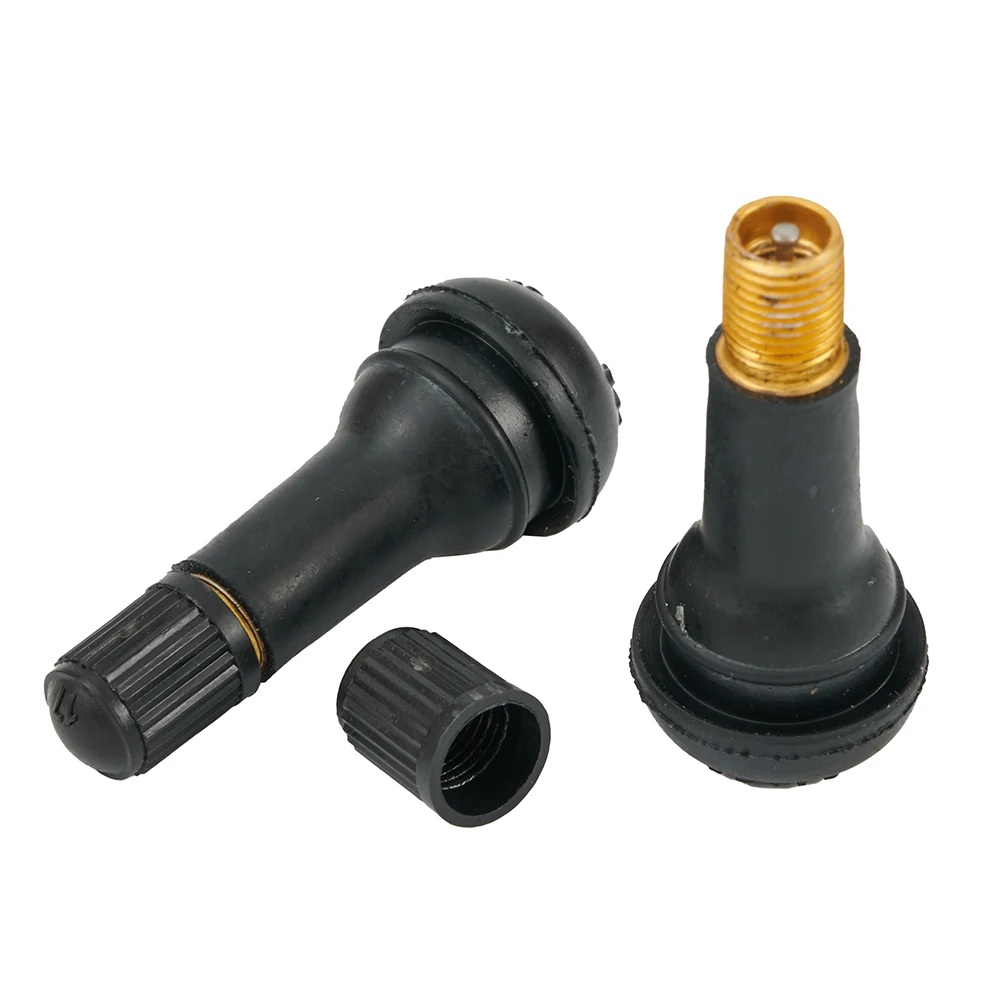 

Cap Valve Stems Accessory Black SET TR413 Tyre 10Pcs Snap In Type Exterior Replacement Portable Practical Useful