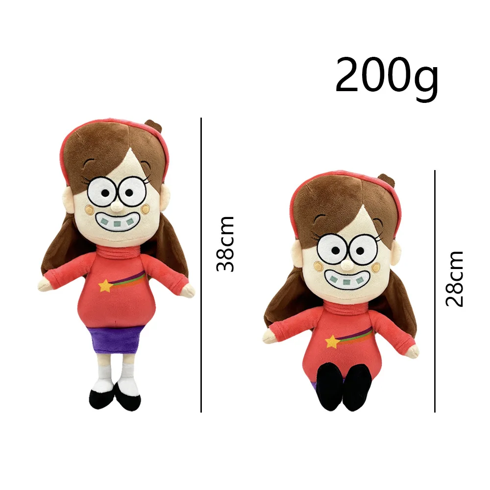 thumbnail image 1 of Juguetes de peluche de Gravity Falls, Mabel y Dipper, lindos muñecos de peluche suaves para decoración del hogar, muñecos de almohada para niños, regalo de cumpleaños y Navidad, 1 of 5