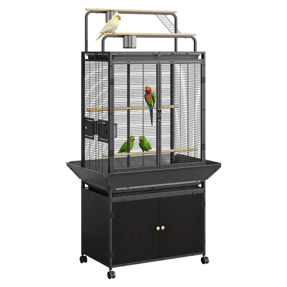 Extra Large Corner Bird Cage with Play Top