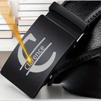 Customized Name Men's Automatic Buckle Belts Fashion Personalized Text Gift for Father's Day Him Husband Birthday Anniversary