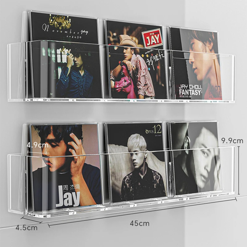 Radio Display Cd Organizer Rack Storage Capacity Stand Rotatable Luxury Portable CD Rack Cute Cd Almacenamiento Floor Furnitures