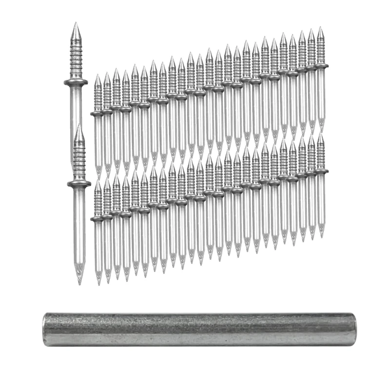 100 Pack Double Headed Nails Strong for Skirting Line Professional & Efficient