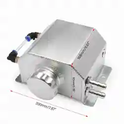Serbatoio in alluminio per refrigerante e olio con tappo di scarico