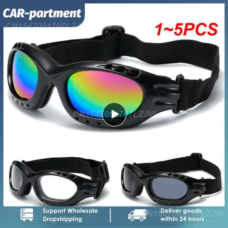 

1-5 шт., ветрозащитные очки для езды на мотоцикле